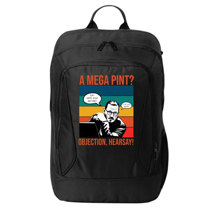 A Mega Pint Objection Hearsay Johnny Depp Retro Sunset City Backpack