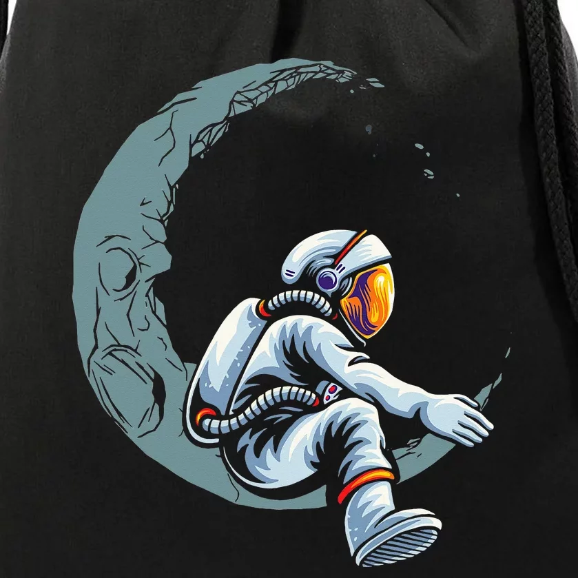 Astronaut Moon Projector Astronomy Telescope Stargazing Drawstring Bag