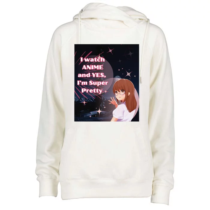 Anime & Manga Pretty Watch Anime Pink Womens Funnel Neck Pullover Hood