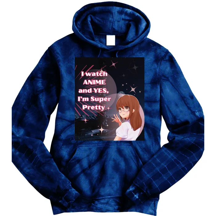 Anime & Manga Pretty Watch Anime Pink Tie Dye Hoodie