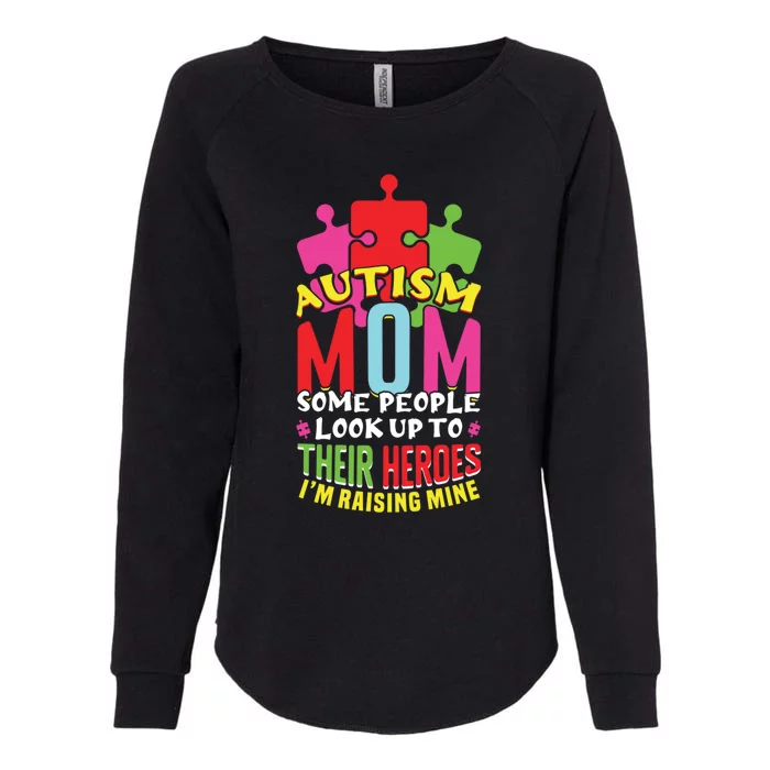 Autism Mom Proud Mama Puzzle April Blue Autism Awareness Gift Womens California Wash Sweatshirt