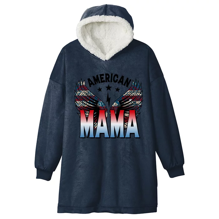 American Mama Patriotic Hooded Wearable Blanket