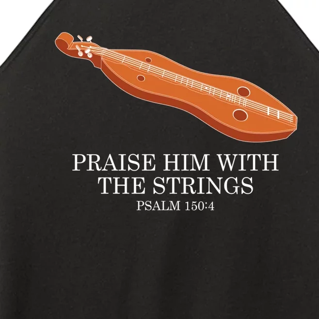 Appalachian Music Praise Him With The Strings Dulcimer Women’s Perfect Tri Rocker Tank