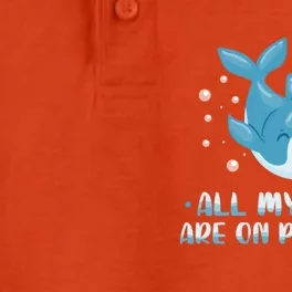 All My Puns Are On Porpoise Dolphin Mammal Animals Marine Cool Gift Dry Zone Grid Performance Polo