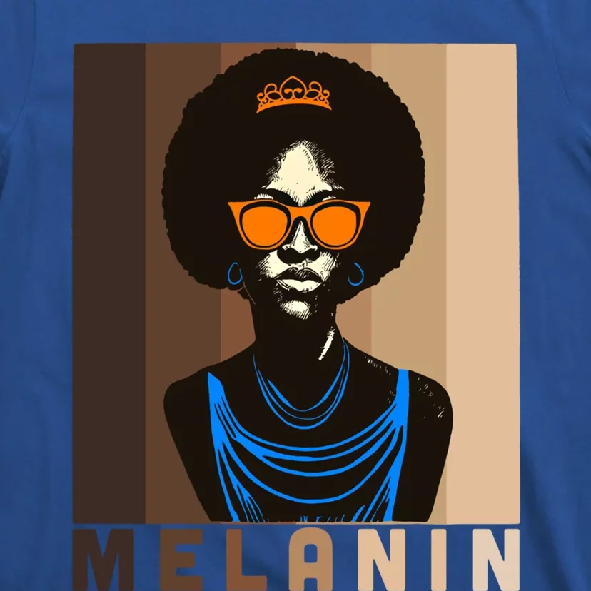 Afro Melanin Queen Cute Gift African American 'S Black Pride Gift T-Shirt