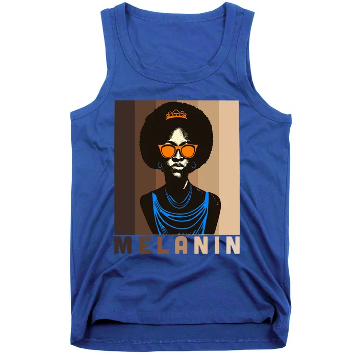 Afro Melanin Queen Cute Gift African American 'S Black Pride Gift Tank Top