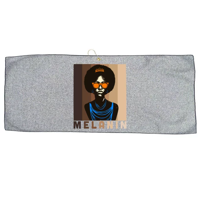 Afro Melanin Queen Cute Gift African American 'S Black Pride Gift Large Microfiber Waffle Golf Towel