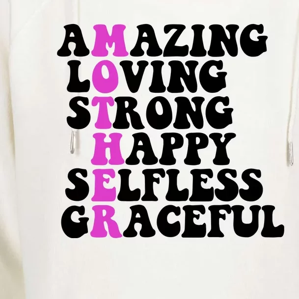 Amazing Mother Quote Cute Gift Womens Funnel Neck Pullover Hood