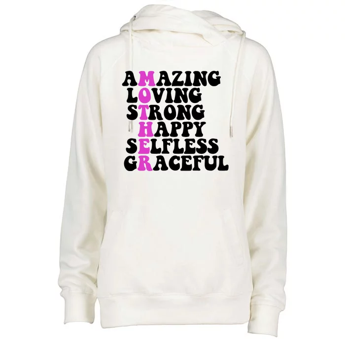 Amazing Mother Quote Cute Gift Womens Funnel Neck Pullover Hood