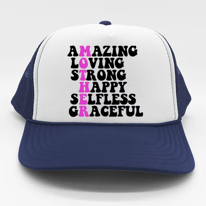 Amazing Mother Quote Cute Gift Trucker Hat