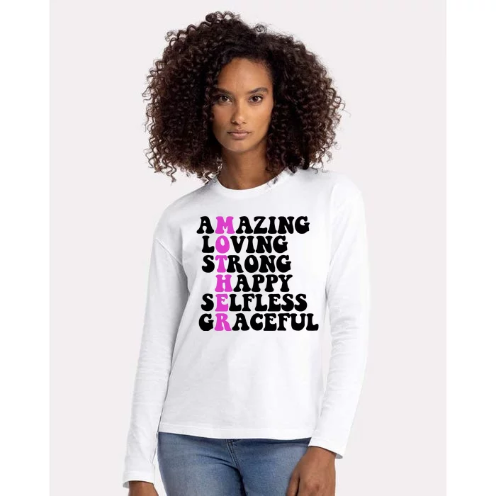 Amazing Mother Quote Cute Gift Womens Cotton Relaxed Long Sleeve T-Shirt