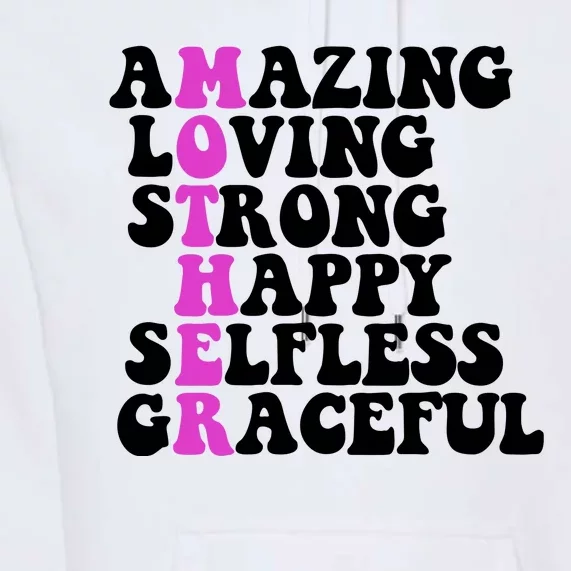 Amazing Mother Quote Cute Gift Premium Hoodie