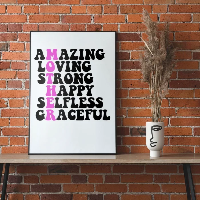 Amazing Mother Quote Cute Gift Poster