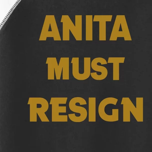 Anita Must Resign Toddler Fine Jersey T-Shirt