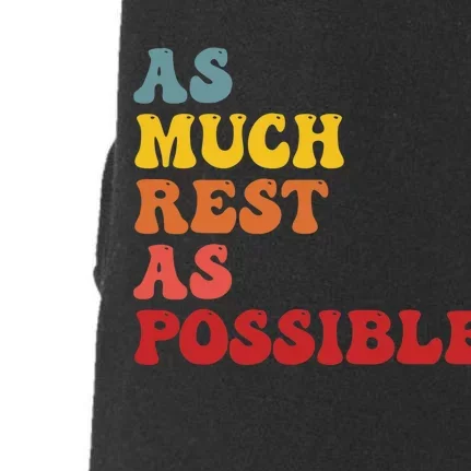 As Much Rest As Possible AMRAP Funny Trendy groovy Doggie 3-End Fleece Hoodie