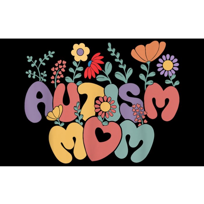 Autism Mom Retro Vintage Groovy Autism Awareness Bumper Sticker