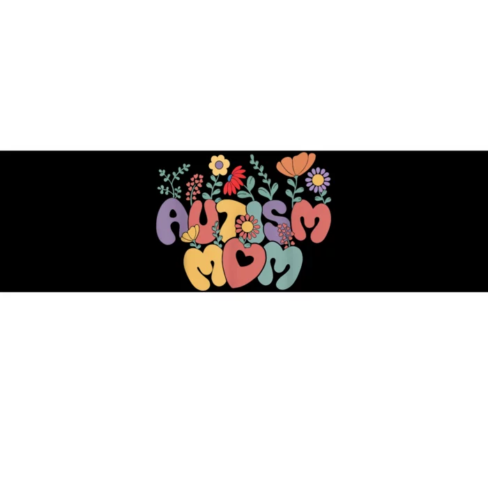 Autism Mom Retro Vintage Groovy Autism Awareness Bumper Sticker