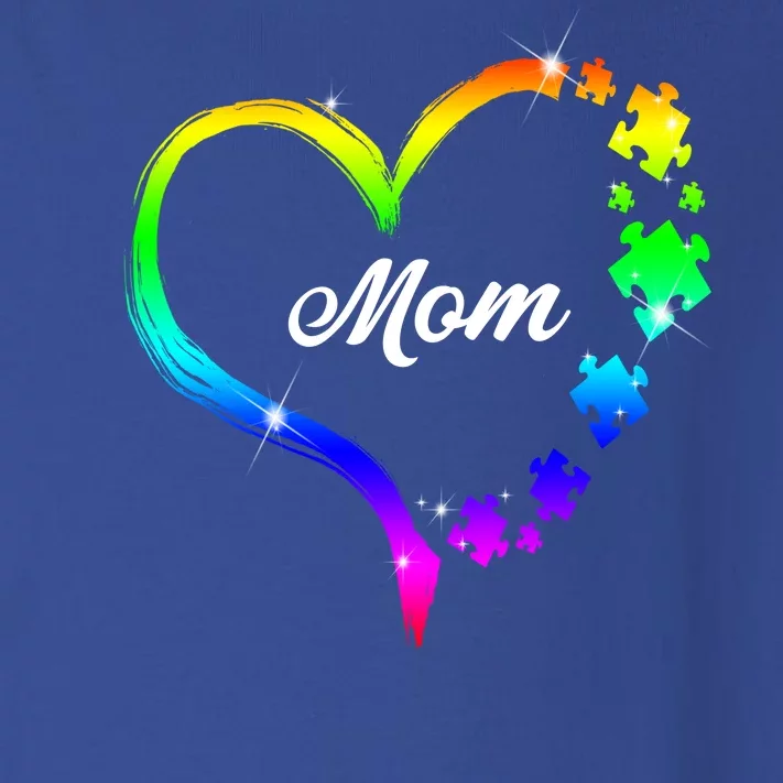 Autism Mom Rainbow Heart Toddler Long Sleeve Shirt