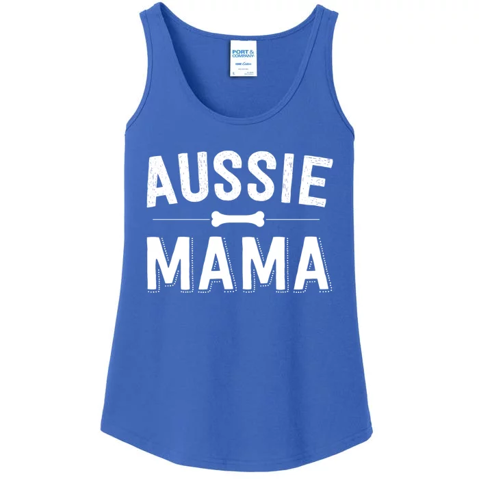 Aussie Mama Red Merle Australian Shepherd Farm Dog Mom Cute Gift Ladies Essential Tank