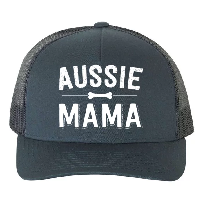 Aussie Mama Red Merle Australian Shepherd Farm Dog Mom Cute Gift Yupoong Adult 5-Panel Trucker Hat