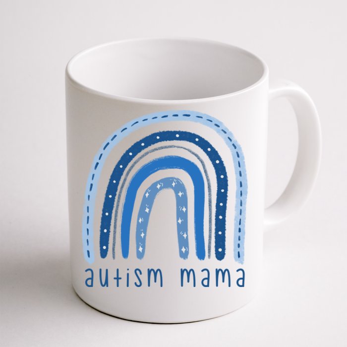 Autism Mama Rainbow Awareness Front & Back Coffee Mug