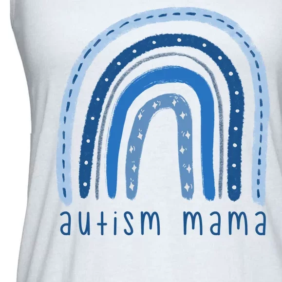 Autism Mama Rainbow Awareness Ladies Essential Flowy Tank