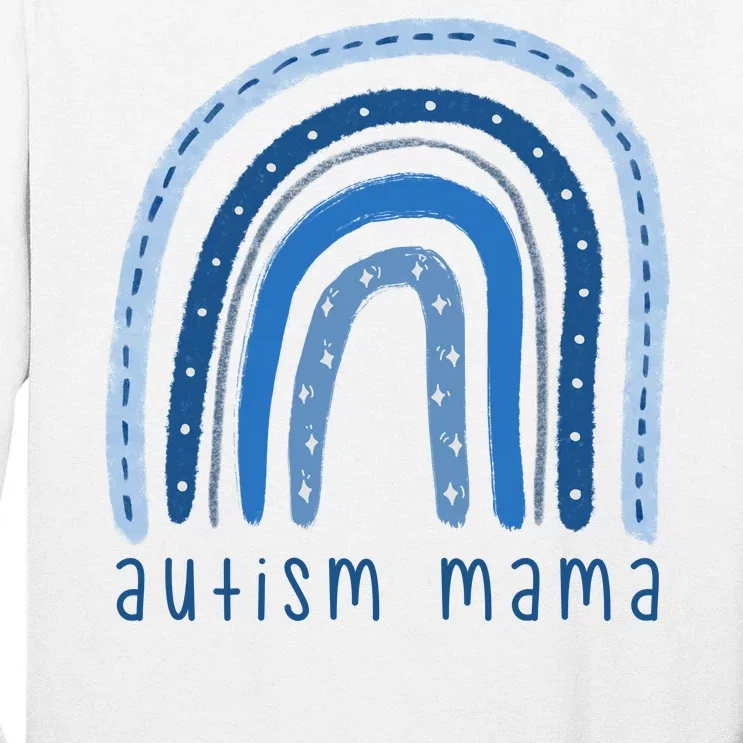 Autism Mama Rainbow Awareness Tall Long Sleeve T-Shirt