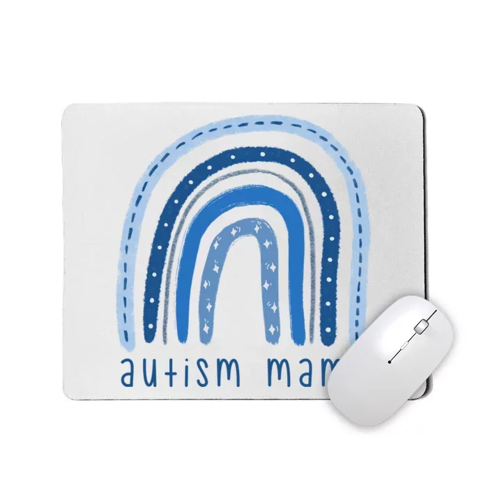 Autism Mama Rainbow Awareness Mousepad