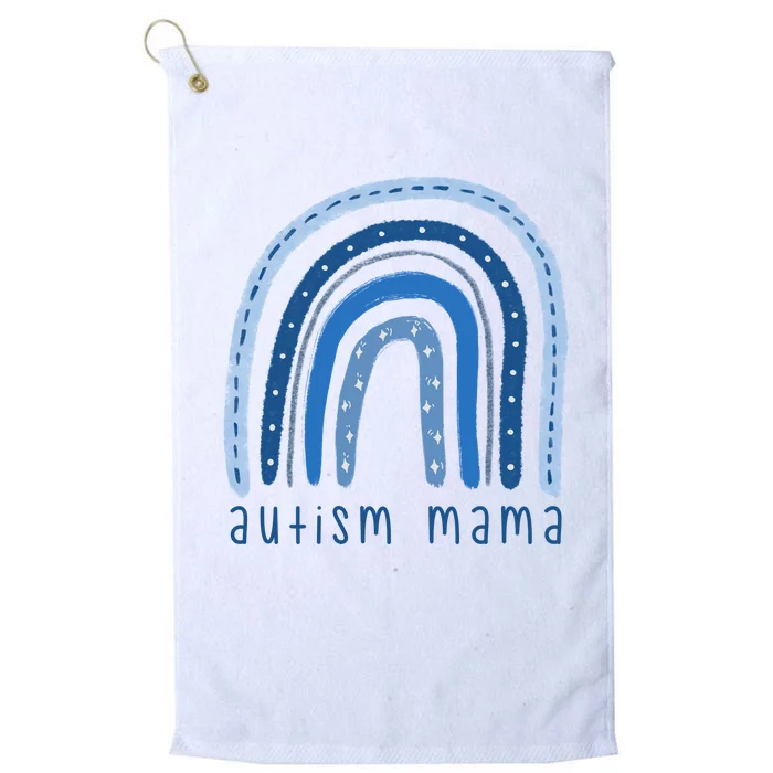 Autism Mama Rainbow Awareness Platinum Collection Golf Towel