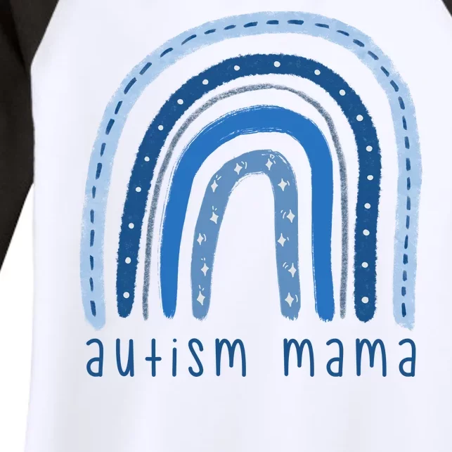 Autism Mama Rainbow Awareness Women's Tri-Blend 3/4-Sleeve Raglan Shirt