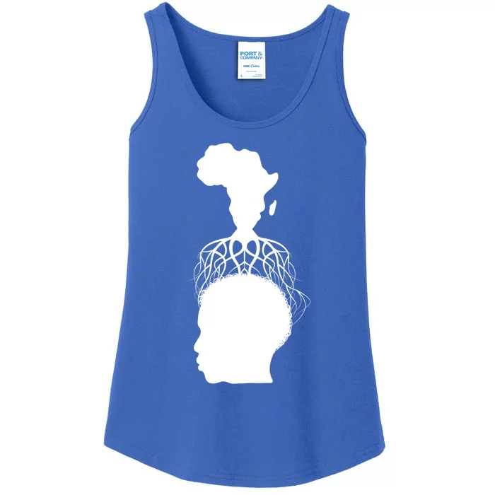 Africa Map Roots Afro African Continent Pride Funny Gift Ladies Essential Tank