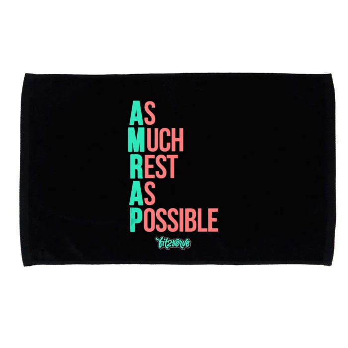 As Much Rest As Possible AMRAP Funny FIT2SERVE Microfiber Hand Towel