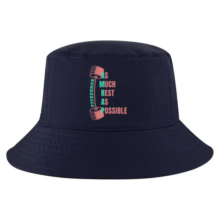 as much rest as possible amrap funny fit2serve Cool Comfort Performance Bucket Hat