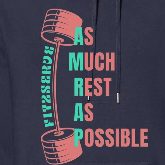 as much rest as possible amrap funny fit2serve Premium Hoodie