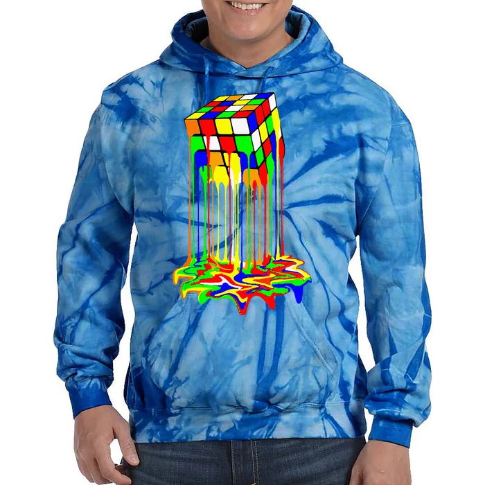 Awesome Melting Rubik Rubix Rubics Cube Tie Dye Hoodie