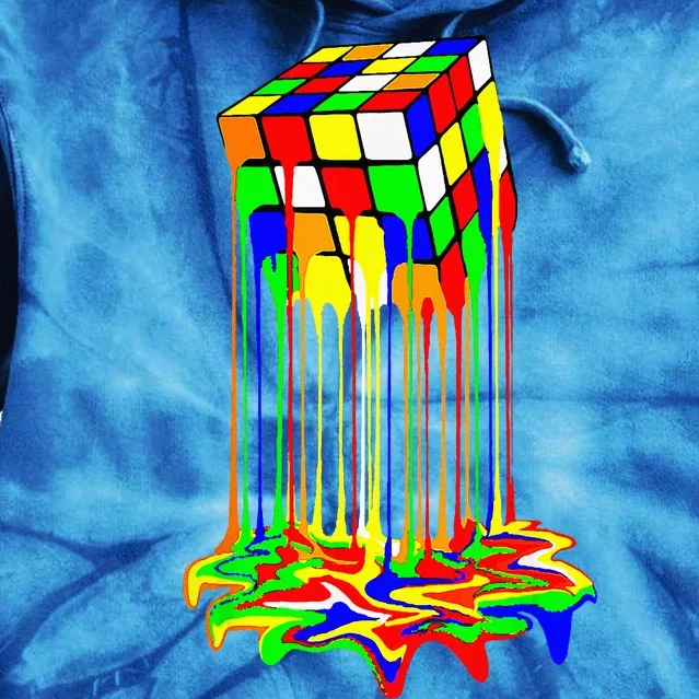 Awesome Melting Rubik Rubix Rubics Cube Tie Dye Hoodie