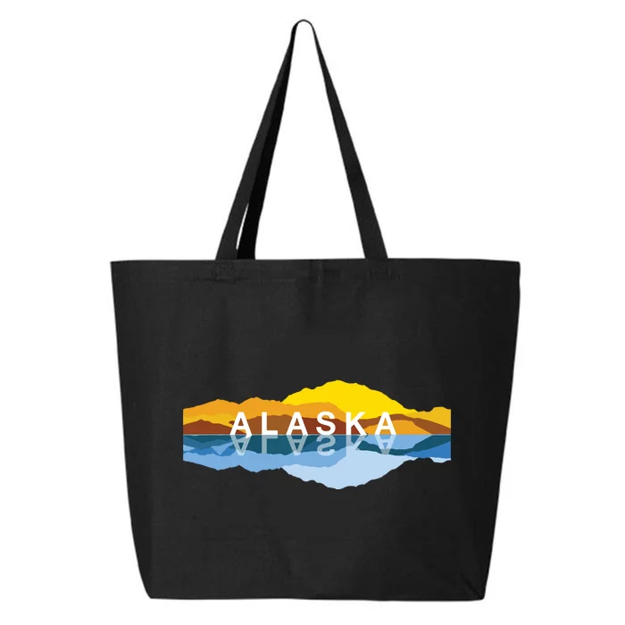 Alaska Mountain Reflections Denali Mountain Souvenir 25L Jumbo Tote