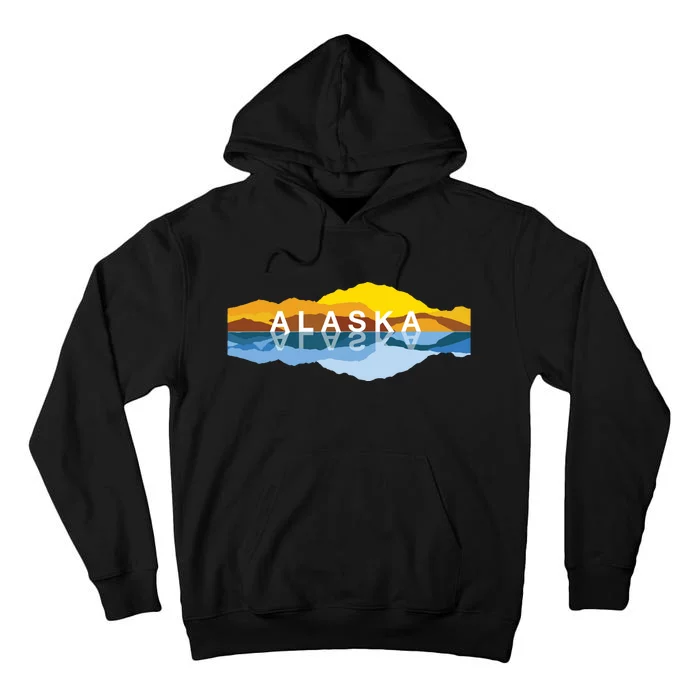 Alaska Mountain Reflections Denali Mountain Souvenir Tall Hoodie