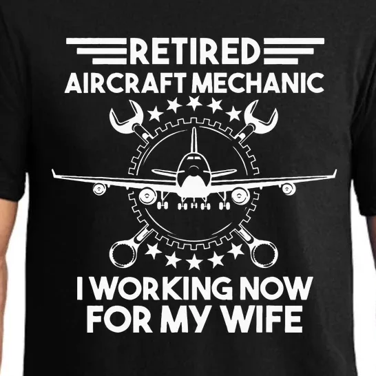 Aircraft Mechanic Retired Retirement Gift Pajama Set