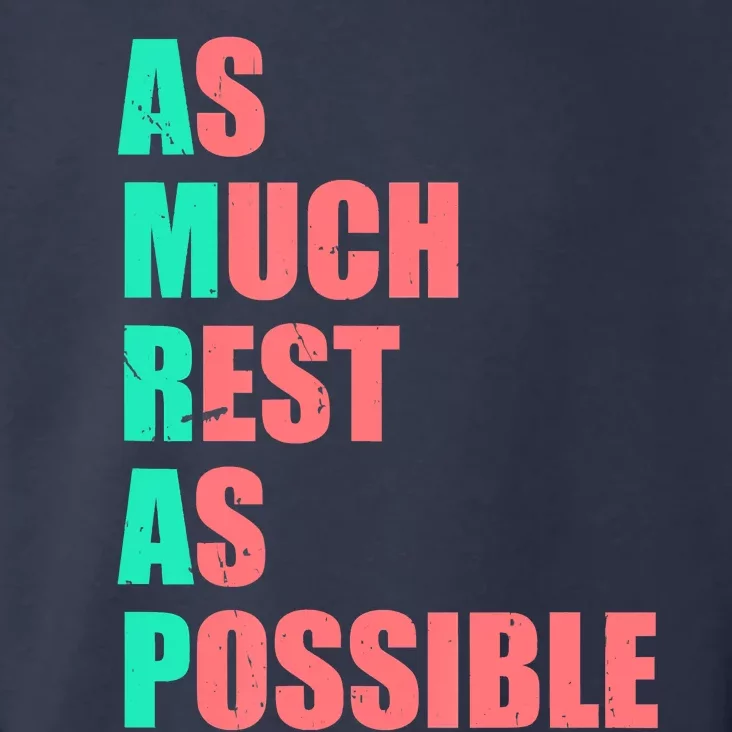 As Much Rest As Possible AMRAP Funny Trendy Toddler Hoodie