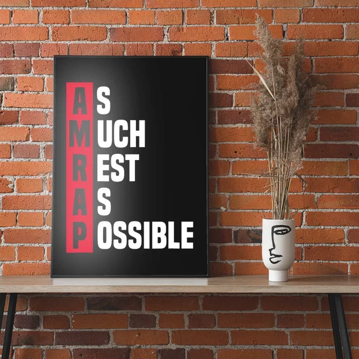 As Much Rest As Possible AMRAP Funny Trendy Poster