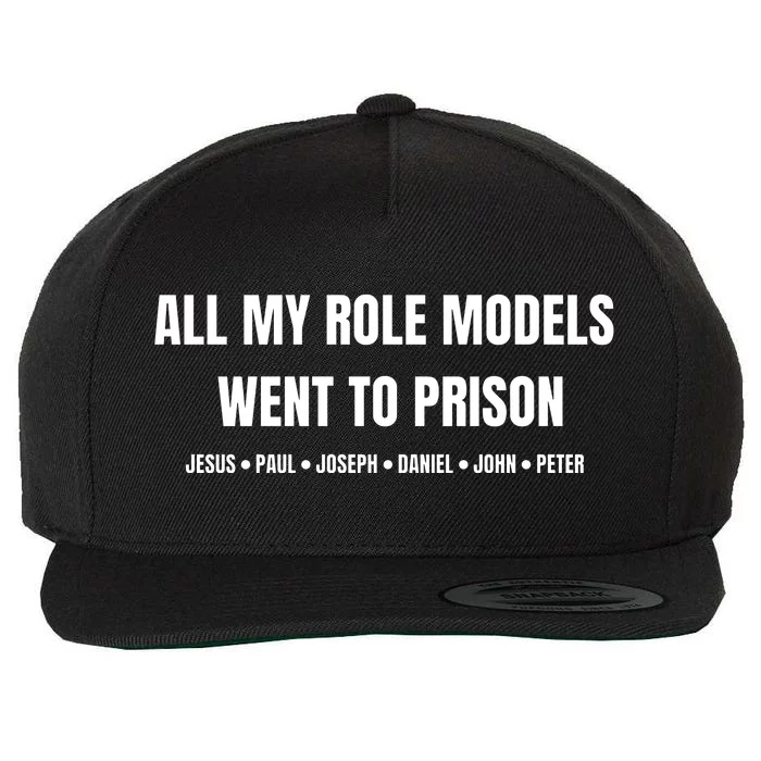 All My Role Models Went To Prison Jesus Paul Joseph Daniel Peter John Wool Snapback Cap