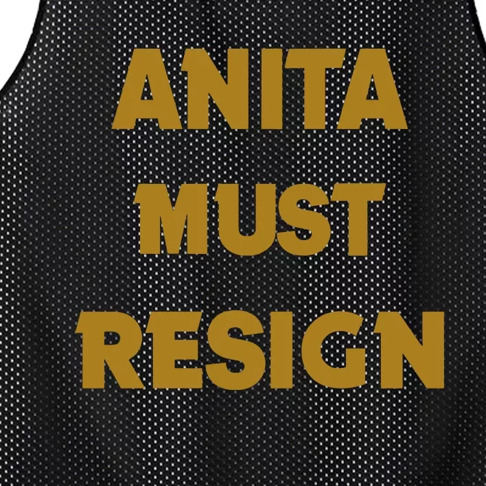 Anita Must Resign Mesh Reversible Basketball Jersey Tank