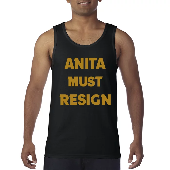 Anita Must Resign Tank Top