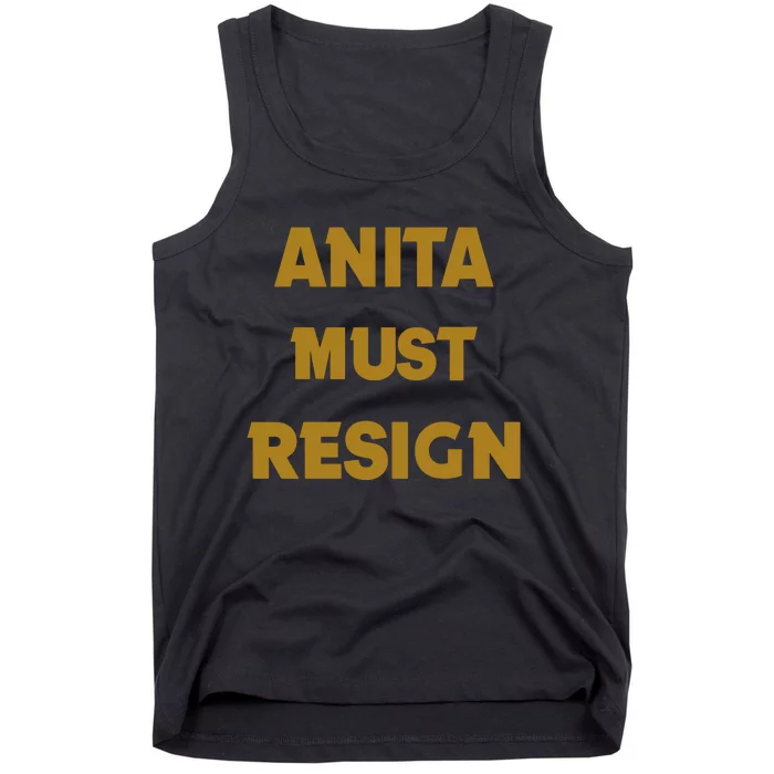 Anita Must Resign Tank Top