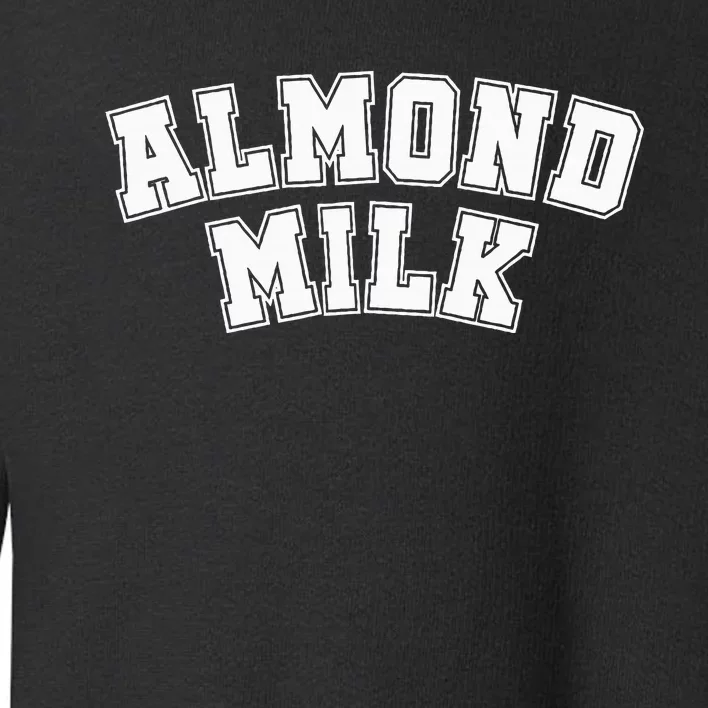 Almond Milk Retro Sports Arch Almond Milk Toddler Sweatshirt