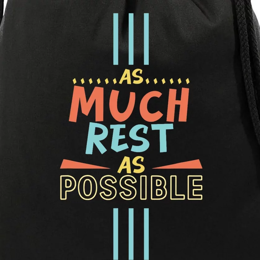 As Much Rest As Possible AMRAP Funny Trendy FIT2SERVE Drawstring Bag