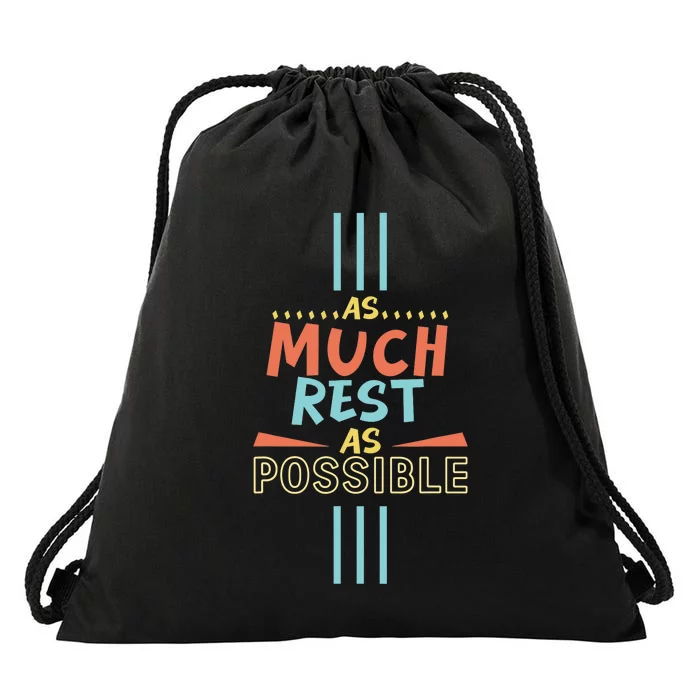 As Much Rest As Possible AMRAP Funny Trendy FIT2SERVE Drawstring Bag