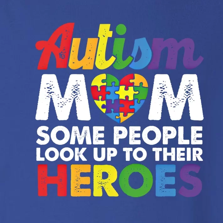 Autism Mom Raising My Hero Autism Awareness Puzzle Heart Gift Toddler Long Sleeve Shirt