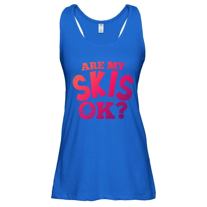 Are My Skis Ok Funny Skiing Skiers Gift Ladies Essential Flowy Tank